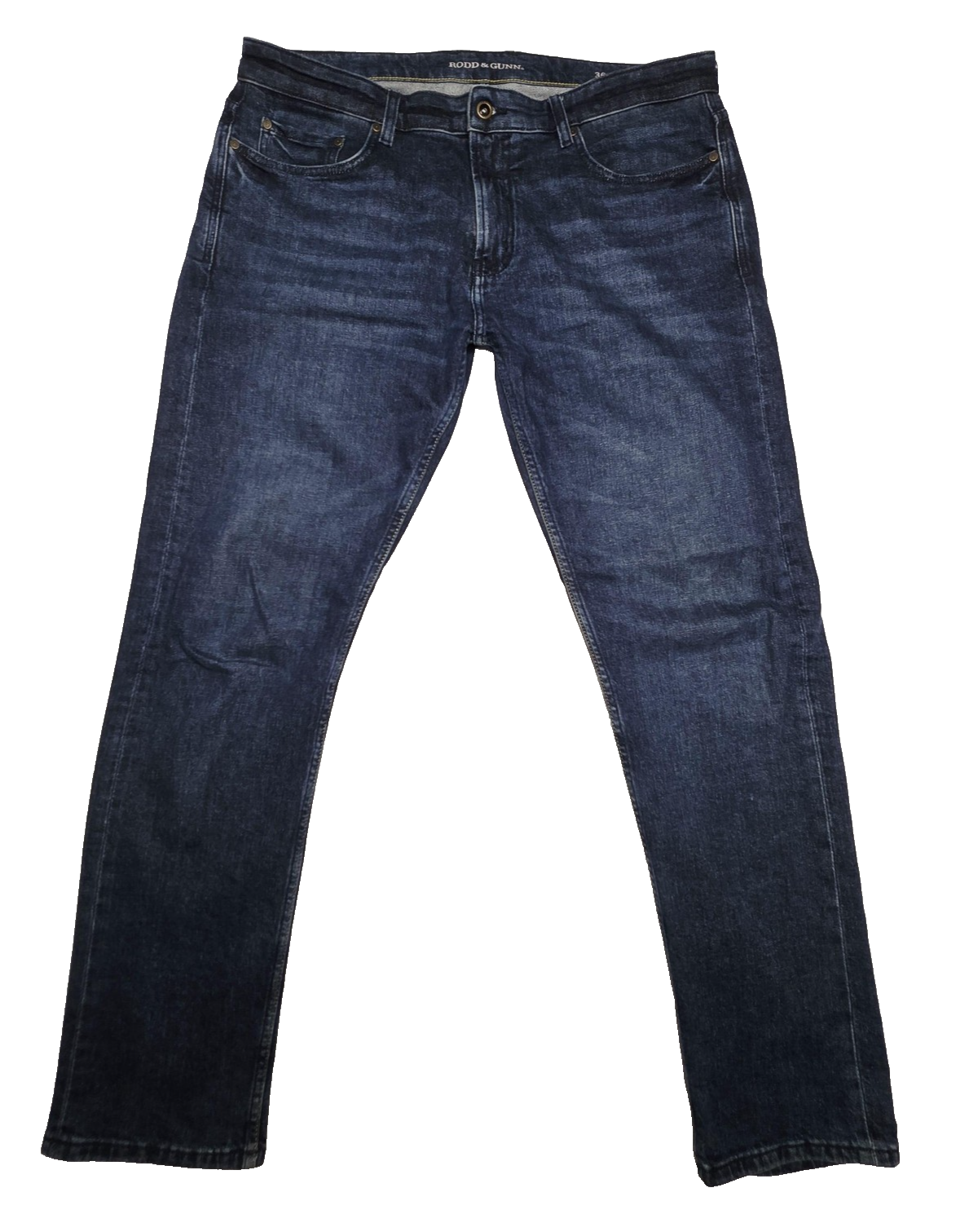 Rodd & Gunn Jeans Mens 36R Blue Straight Regular Stretch Denim Made In Italy