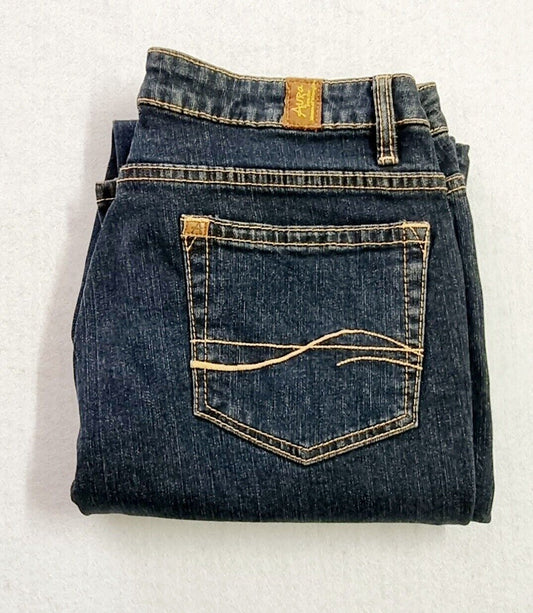 Wrangler Aura Denim Bootcut Blue Jeans Size 8P/SHT 29'' x 30"