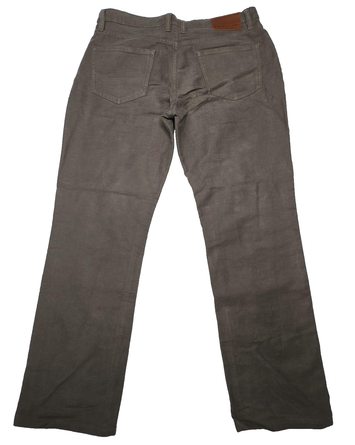 R.M. Williams Jeans Men's 33x29 Brown Straight Regular Cotton Denim Logo Zip Fly