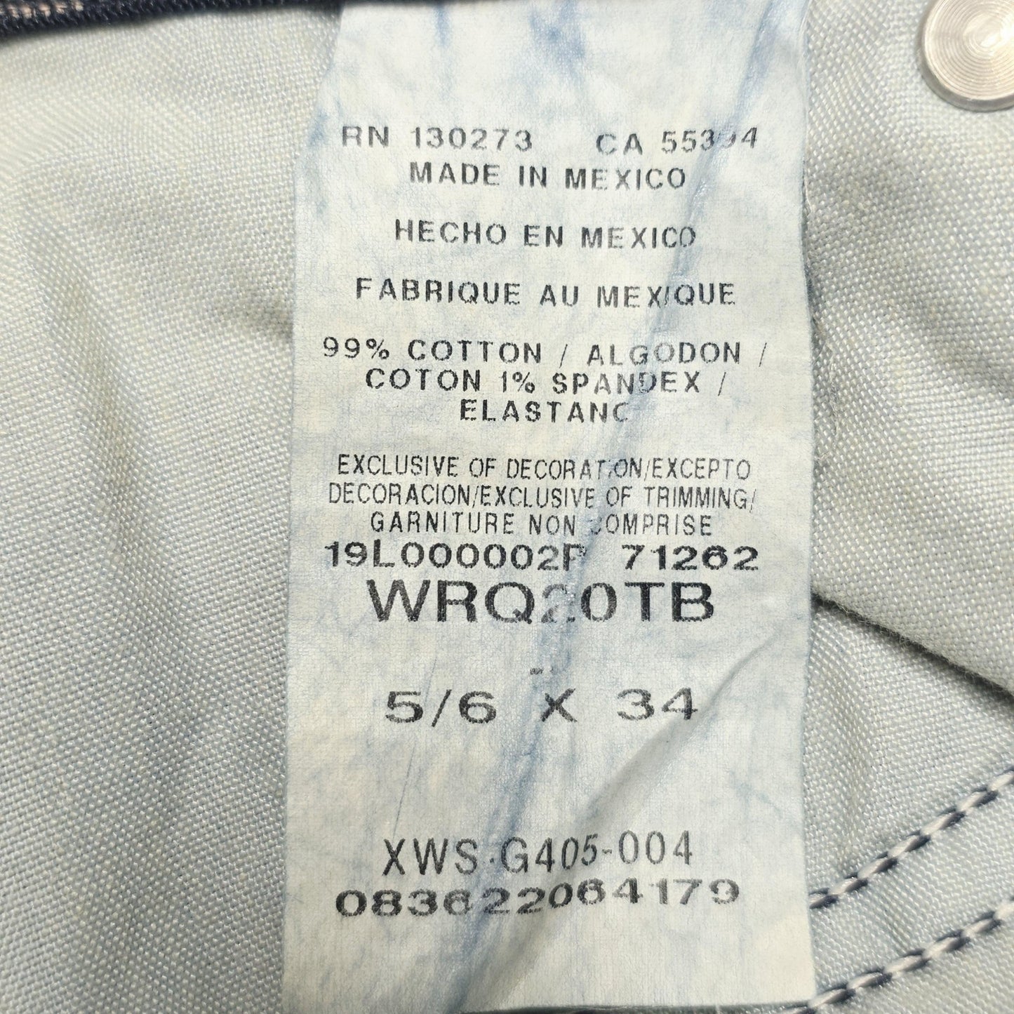 Wrangler Jeans  5/6 X 29 Blue Medium Wash Bootcut Stretch Denim Pockets