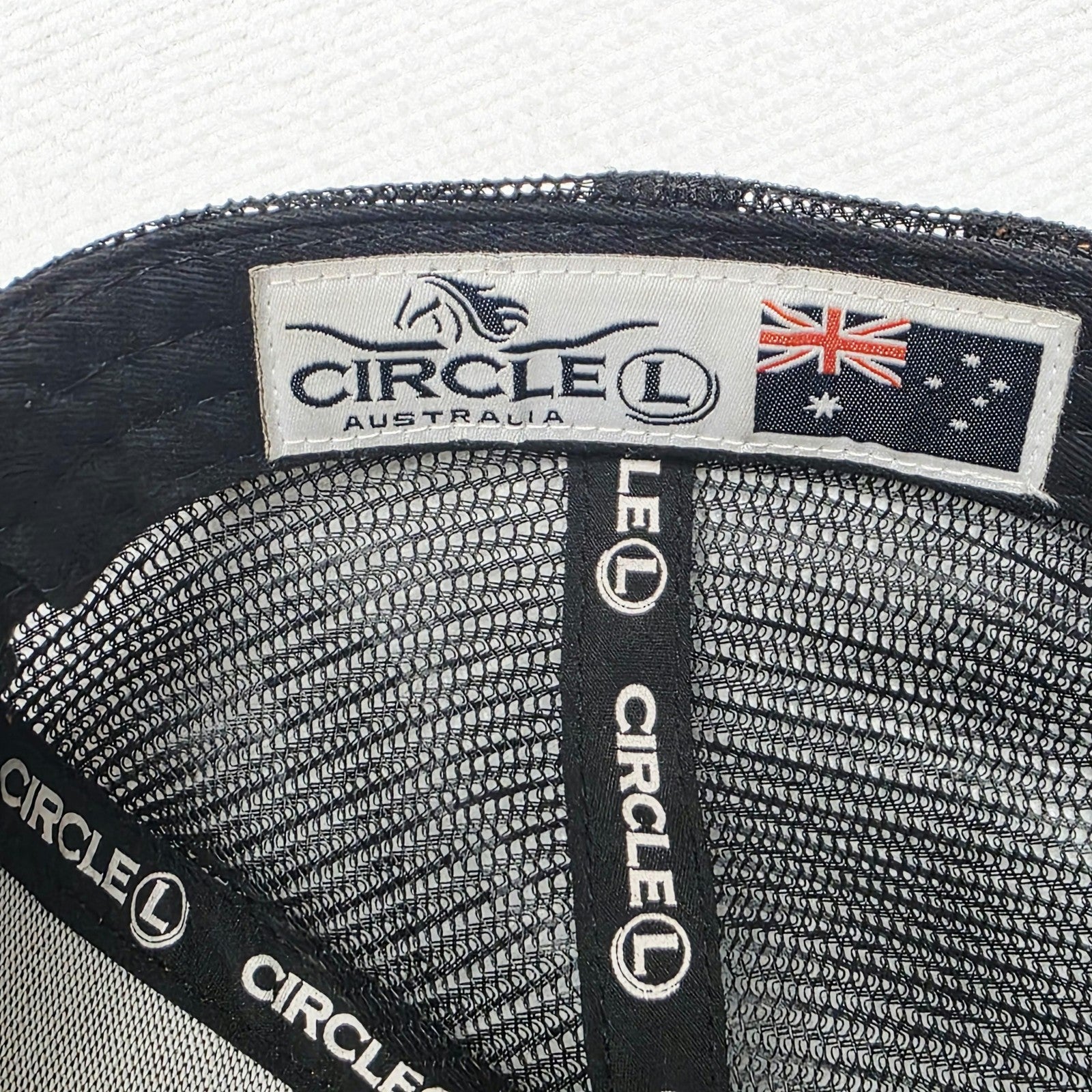 Circle L Hat Cap Snap Back Brown Mesh Trucker Logo Ladies Australia Embroidered