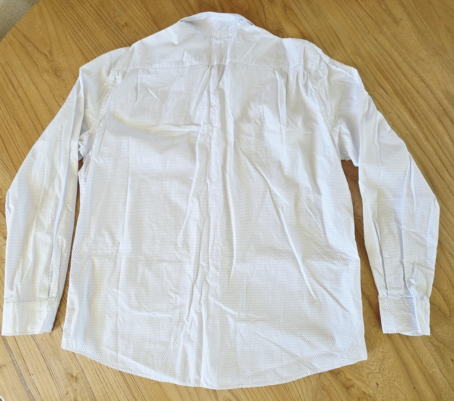 Rodd & Gunn Shirt Mens 2XL White Geometric Print Long Sleeve Cotton Button Up