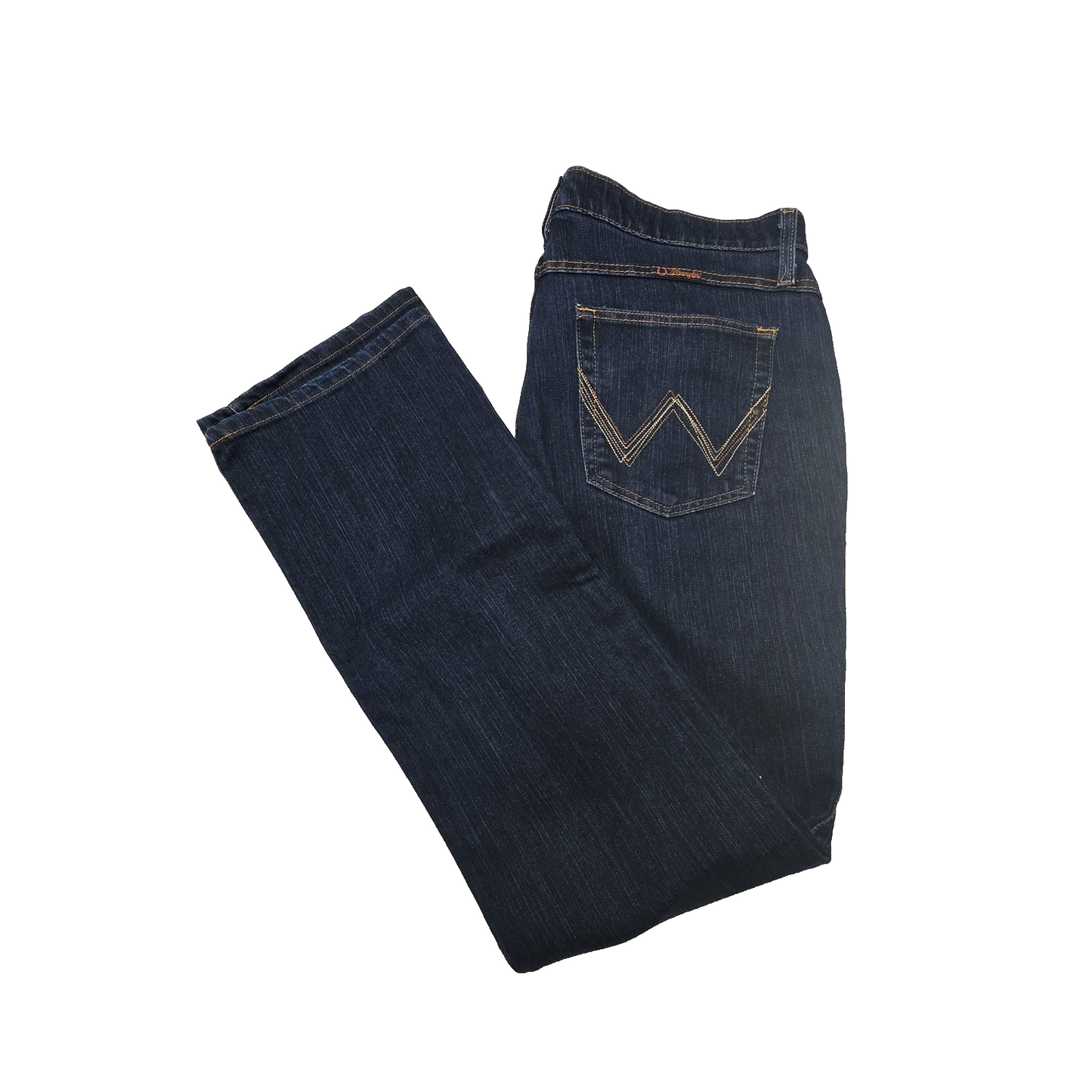 Wrangler Jeans Dark Wash Bootcut Stretch Denim 15/16x34 Embroidered
