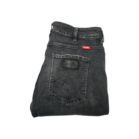 Wrangler Shorts Men's 33 Black Distressed Denim Bermuda Summer Casual