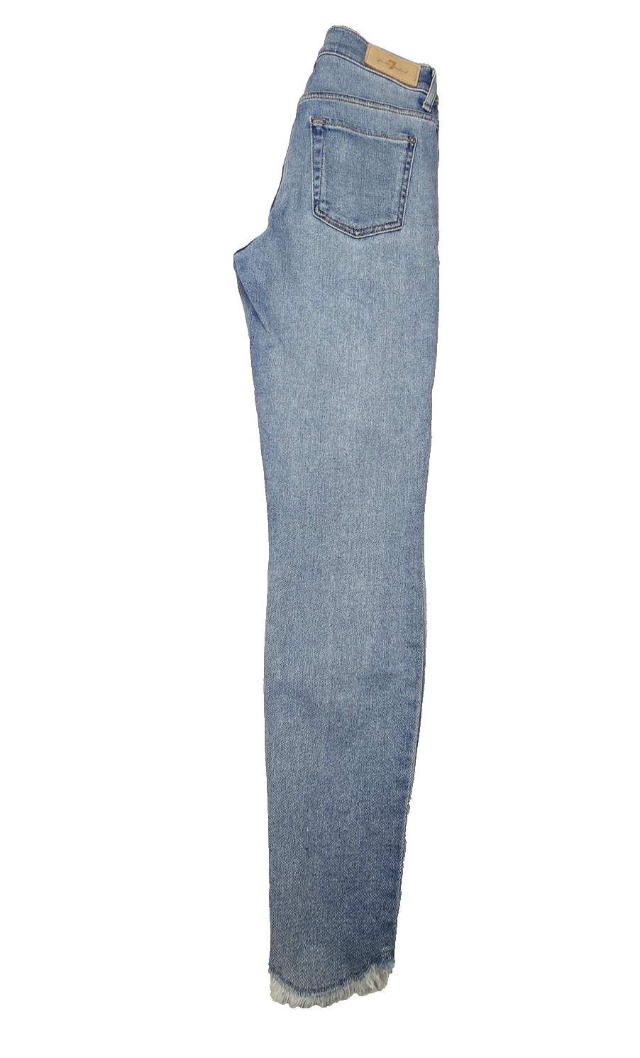 7 For All Mankind Jeans Women's 26 Blue The Ankle Skinny Luxe Vintage Raw Hem