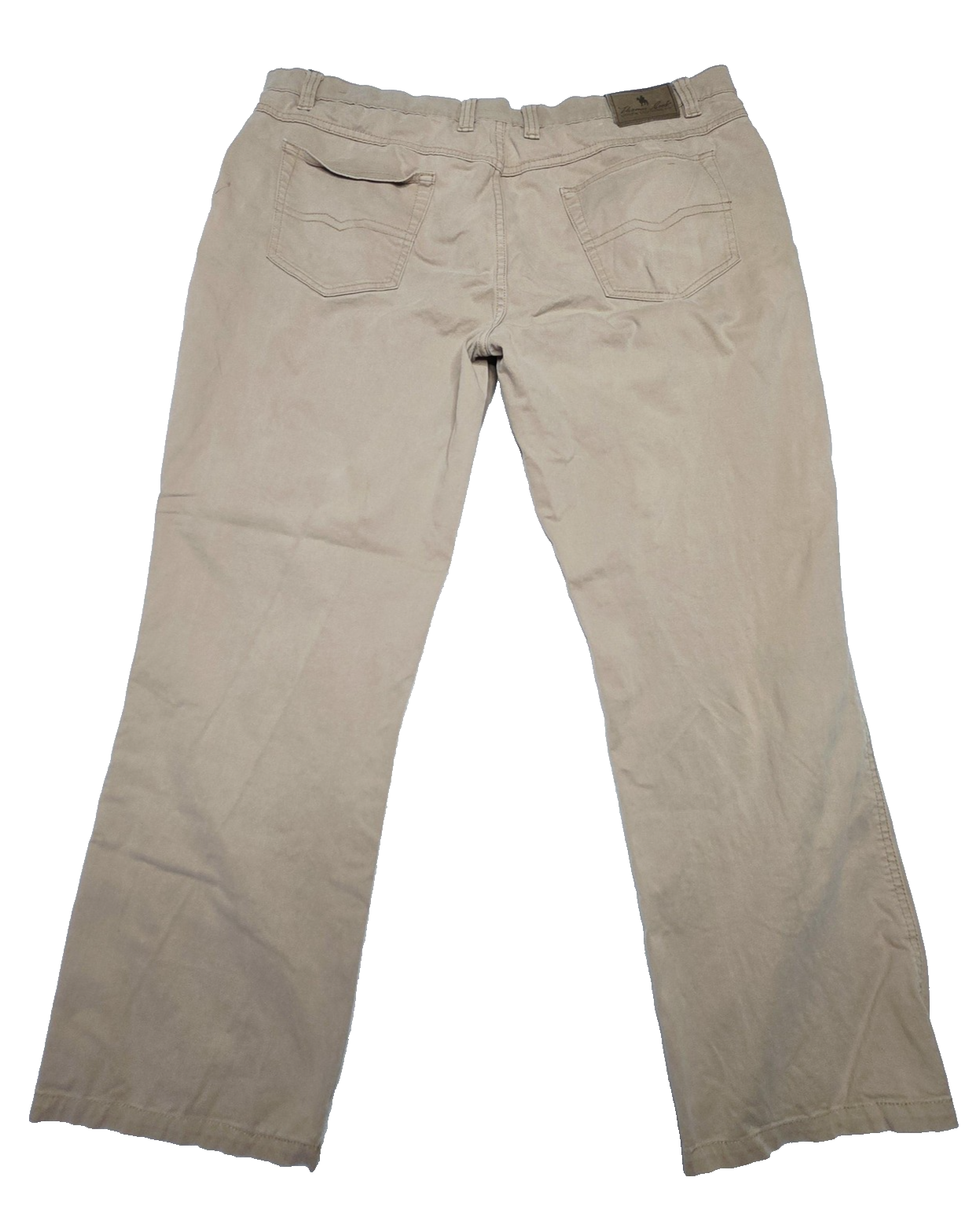 Thomas Cook Jeans Men's 42x31 Beige Khakis Stretch Zip Fly Comfort Waist