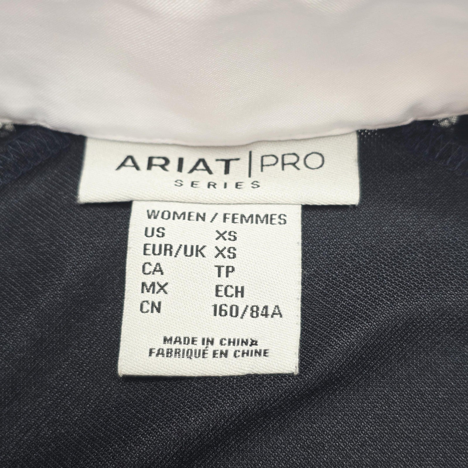 Ariat Polo Shirt Women's XS Black Short Sleeve Aptos Vent Show Top Equestrian