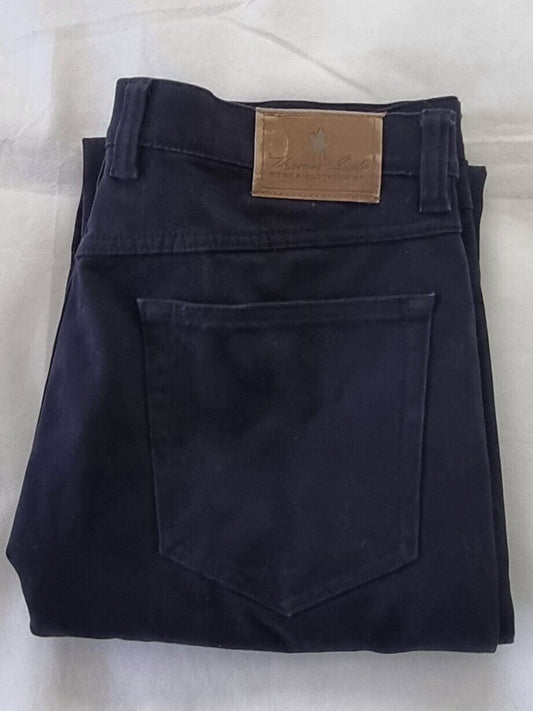 Thomas Cook Genuine Comfort Waist Navy Pants Men's Size 35 x 32