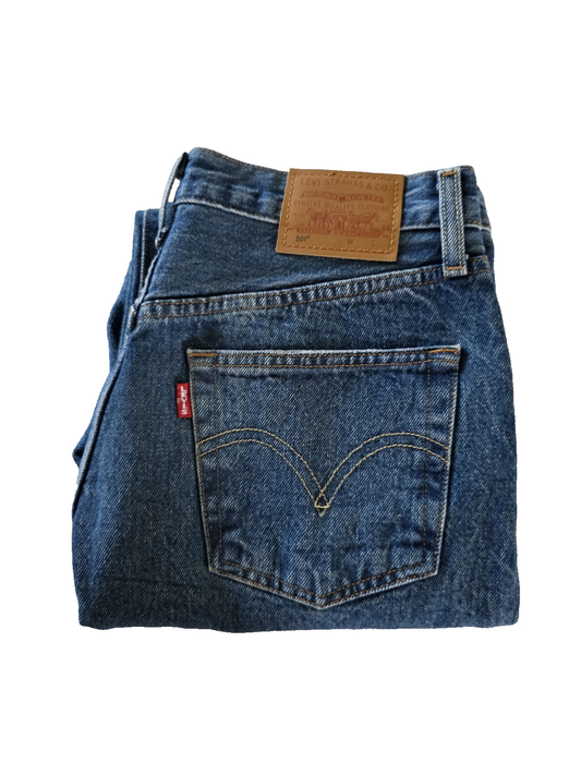 Levi's BIG E 501  Button Fly denim Jeans Ladies Size 28 x 30