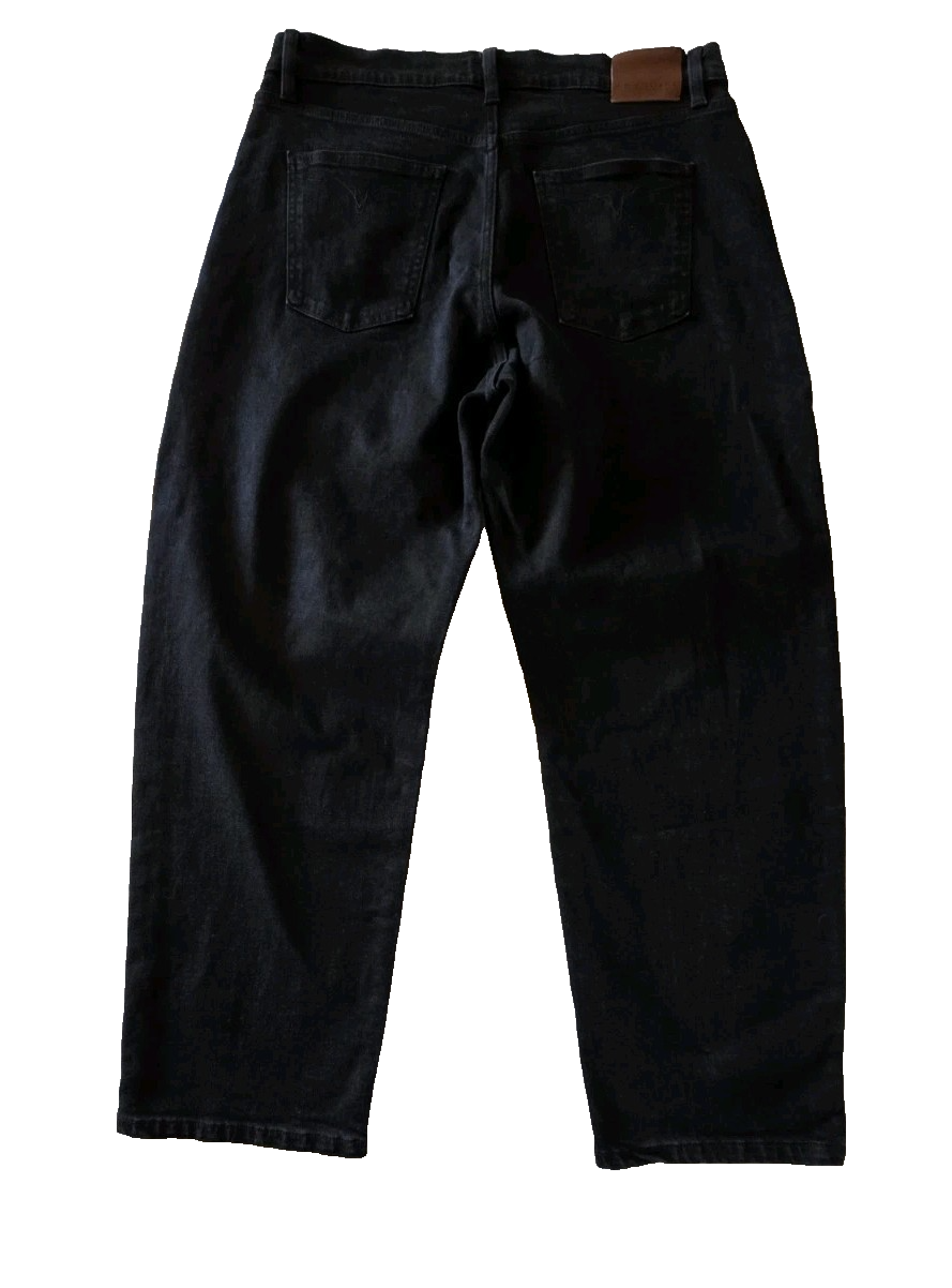 R.M Williams Black Wash High Waisted Straight Leg Jeans Ladies Size 34