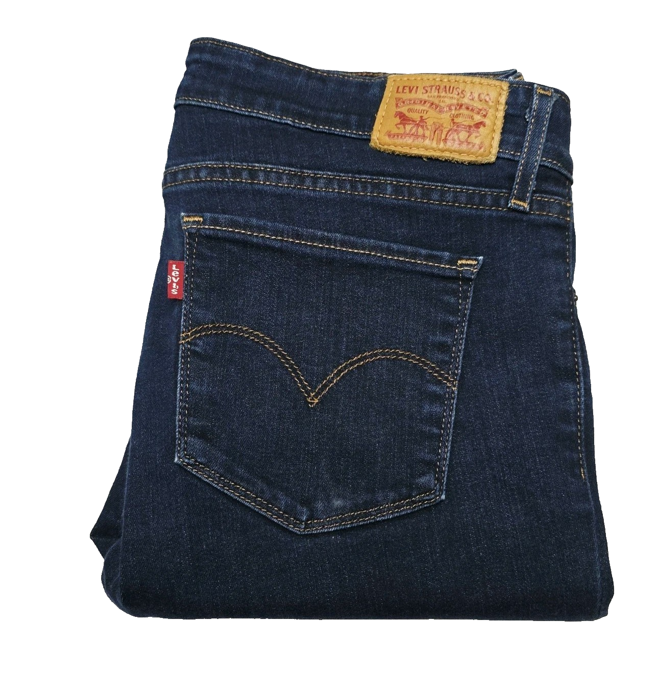 Levi's Jeans Women's W29 L32 Blue 711 Skinny Mid Rise Dark Wash Stretch Denim