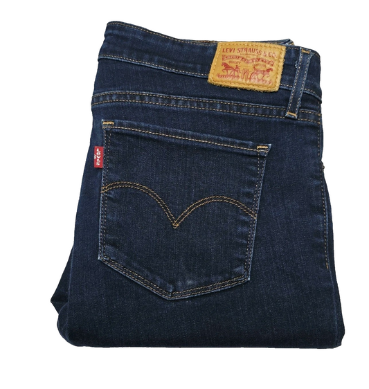 Levi's Jeans Women's W29 L32 Blue 711 Skinny Mid Rise Dark Wash Stretch Denim
