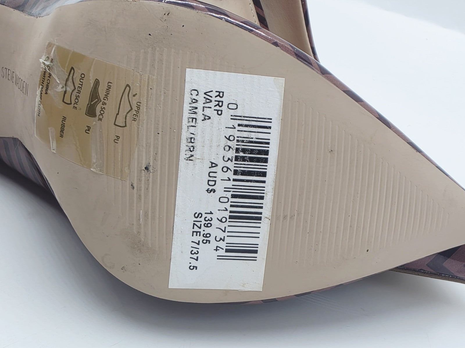 STEVE MADDEN Vala Stiletto Pump Camel/Brown Shoes Size 7