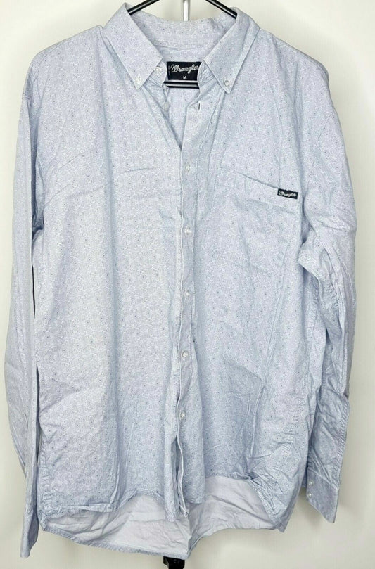 Wrangler Blue Long Sleeve Shirt Mens Size M