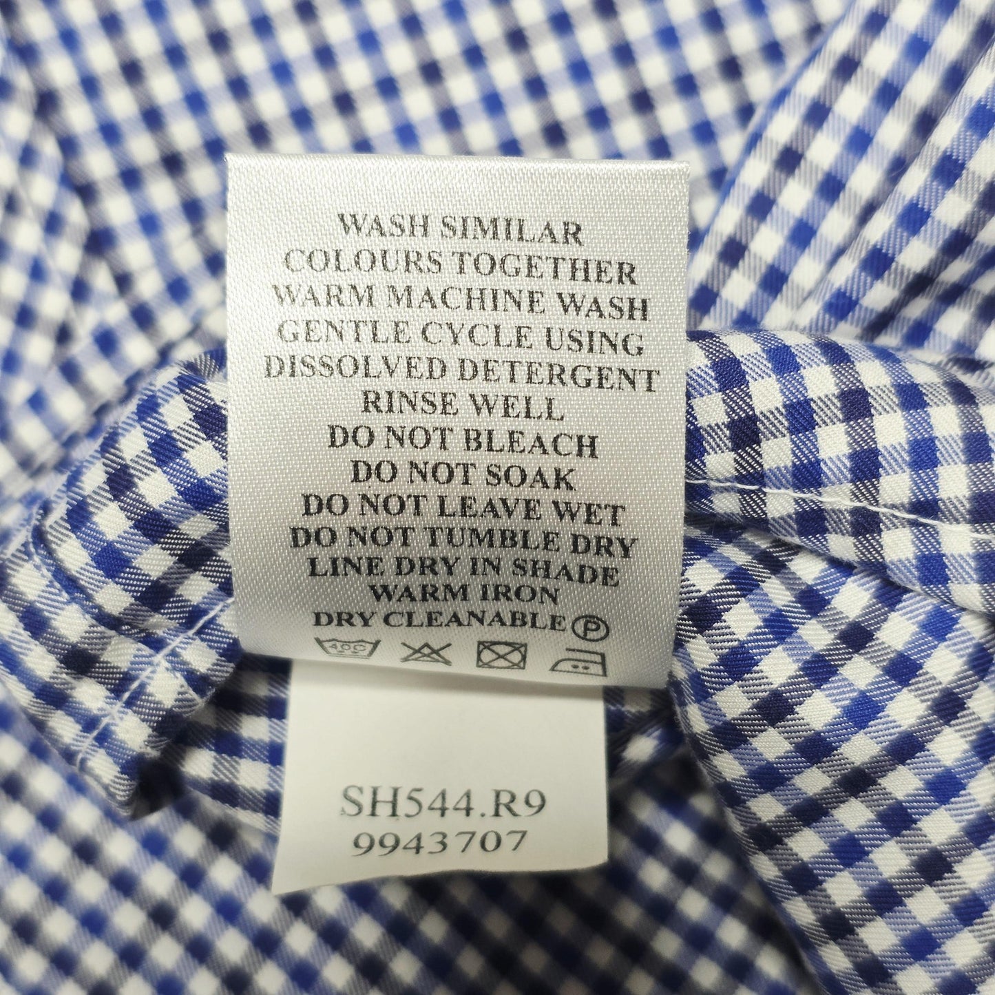 R.M. Williams Shirt Boys 4 Blue Gingham Check Long Sleeve Button Up Cotton
