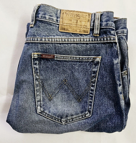 Wrangler Classic Straight Leg Denim Jeans Mens Size 36x29