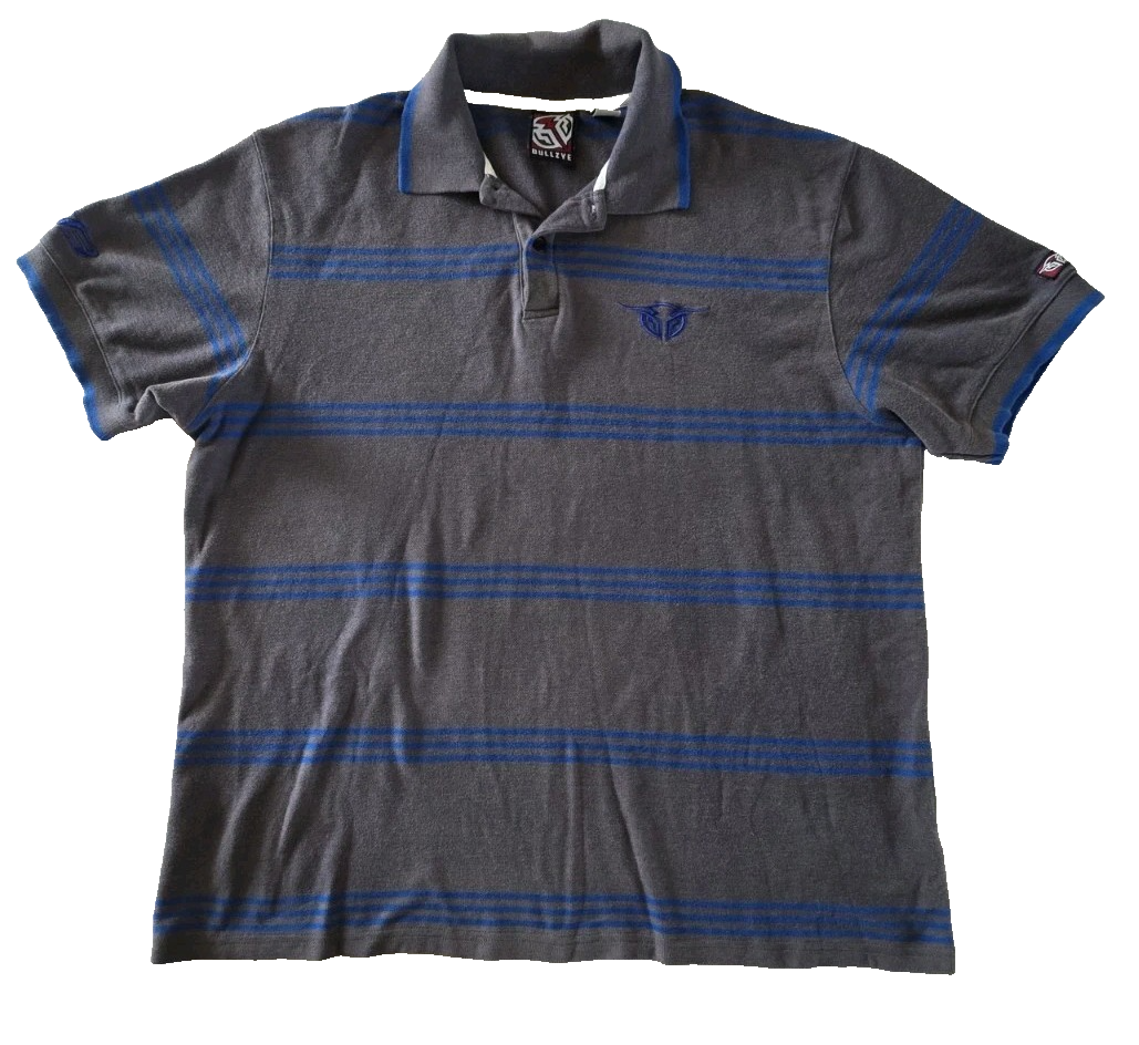 Bullzye Short Sleeve Logo Men's Polo Size Large