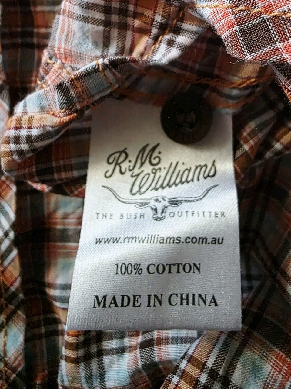 R.M Williams Semi Fitted Short Sleeve Ladies Western Shirt Size 16