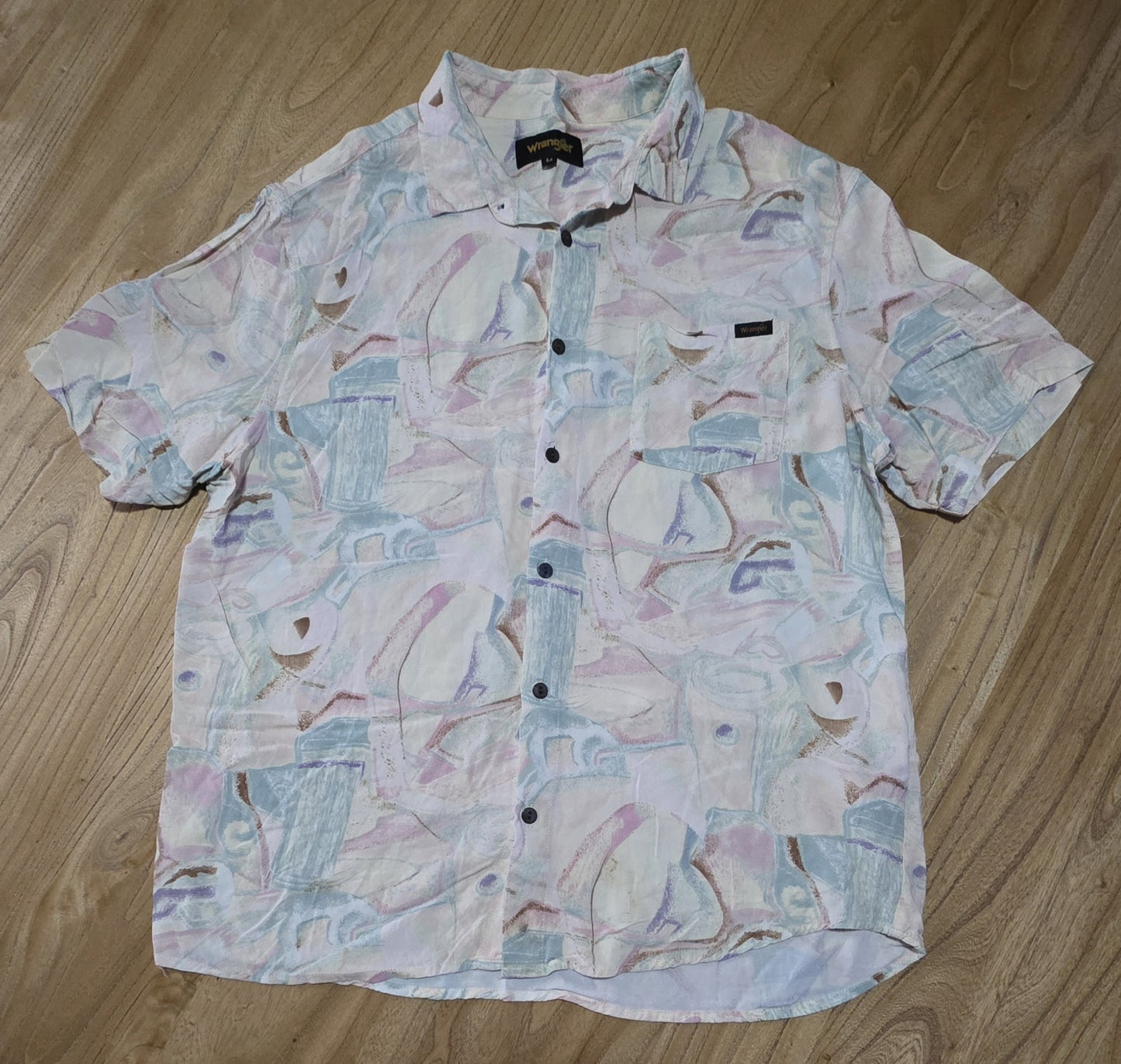 Wrangler Casual Short Sleeve Shirt Men's Size M