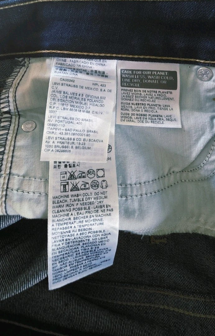 Levi's Slight Curve Modern Rise Skinny Leg Ladies Jeans Size 32