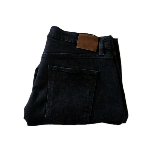 R.M Williams Black Wash High Waisted Straight Leg Jeans Ladies Size 34