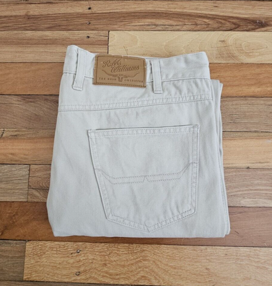 R.M. Williams Bone Jeans Regular Fit Mens Size 35 x 28