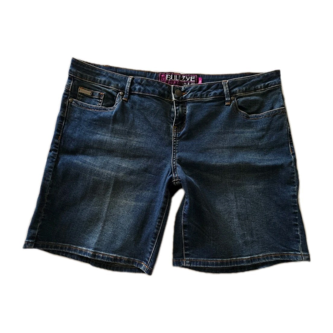 Bullzye Mid Rise Denim Shorts Ladies Size 18