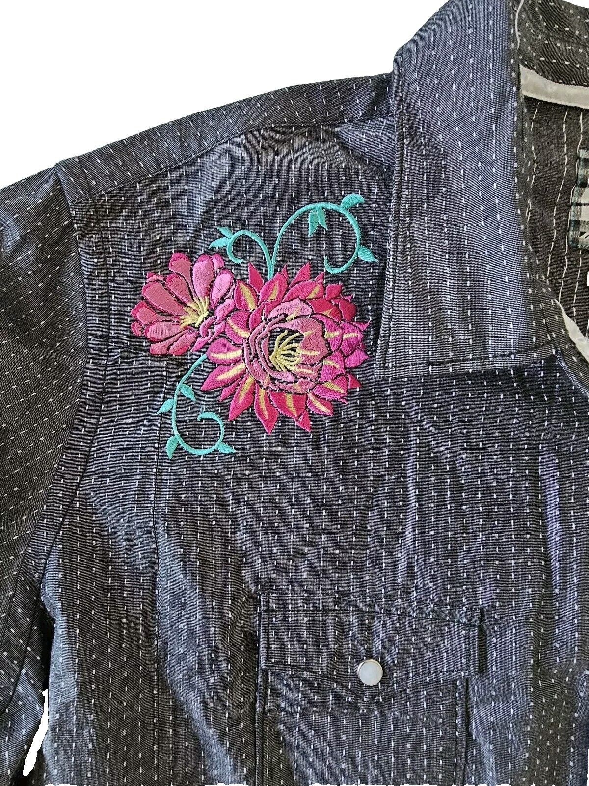 Panhandle Rough Stock Western Campdraft Shirt Ladies Size 2XL