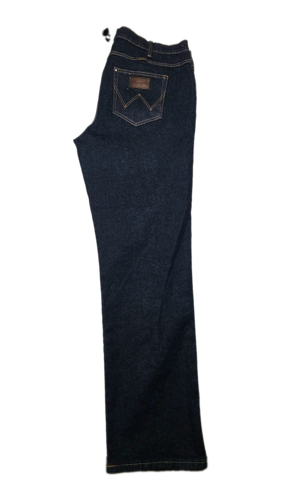 Wrangler Jeans Mens 42x34 Blue Classic Straight Regular Fit Stretch Denim