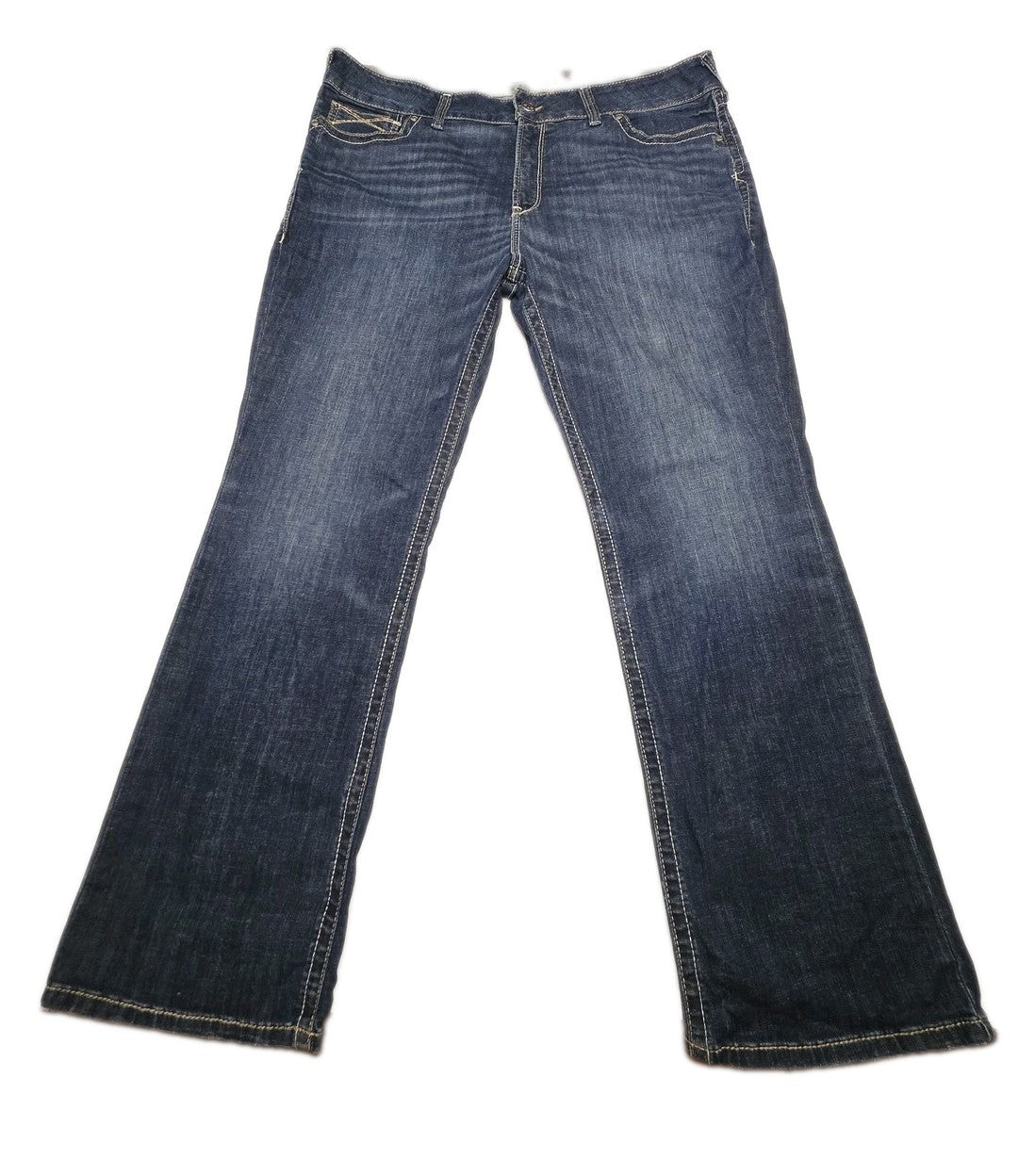 Ariat R.E.A.L. Perfect Rise Boot Jeans Woman's 24 Plus Blue Stretch 44x33