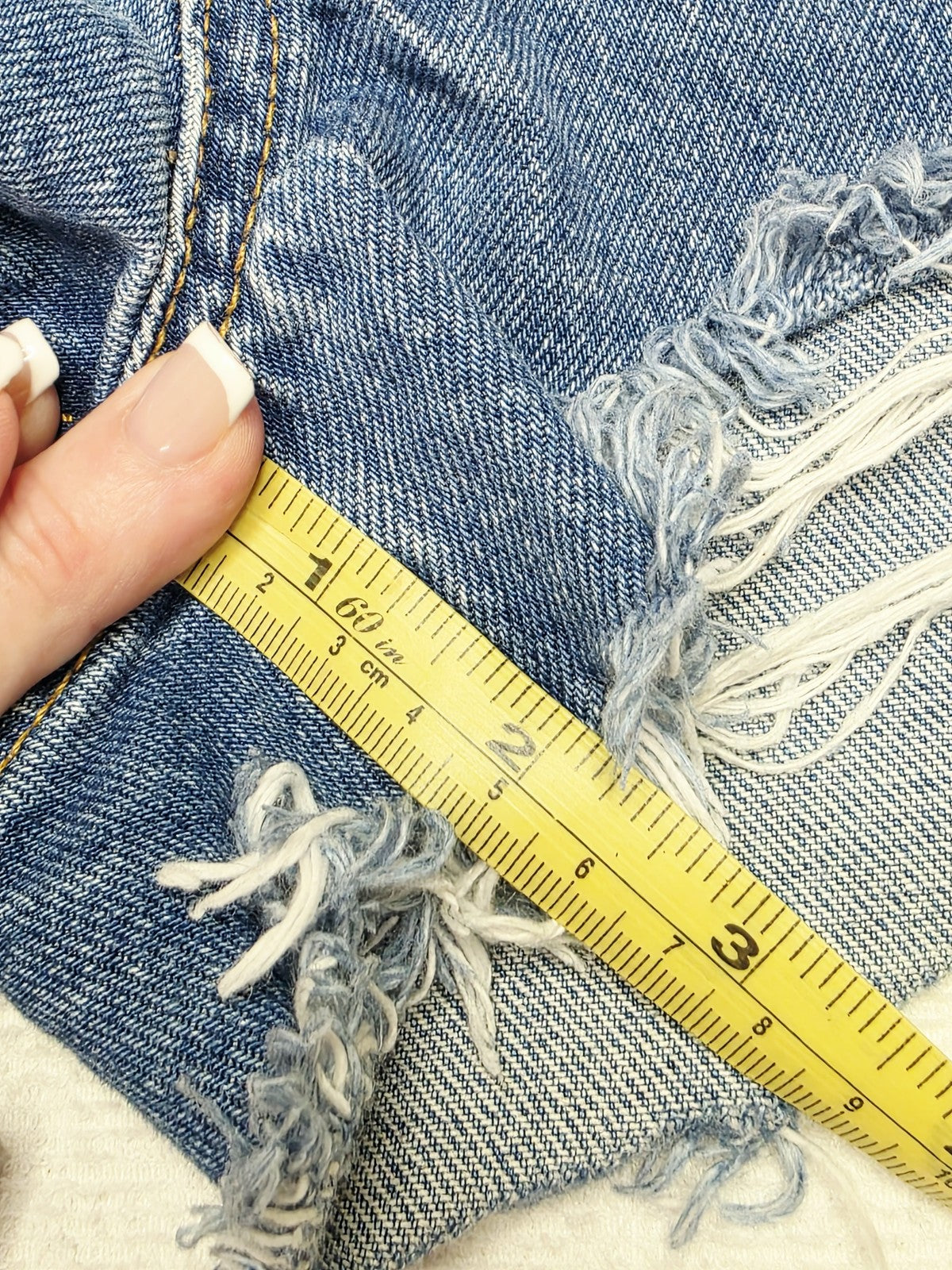 Levi's Shorts Women's 10 BIG E 501 Cut Off Distressed Raw Hem Button Fly