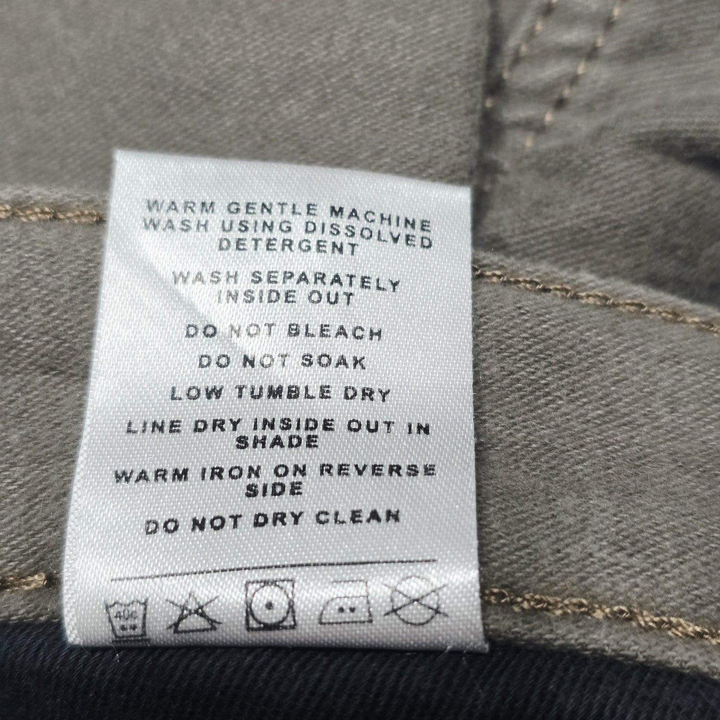 R.M. Williams Jeans Men's 33x29 Brown Straight Regular Cotton Denim Logo Zip Fly