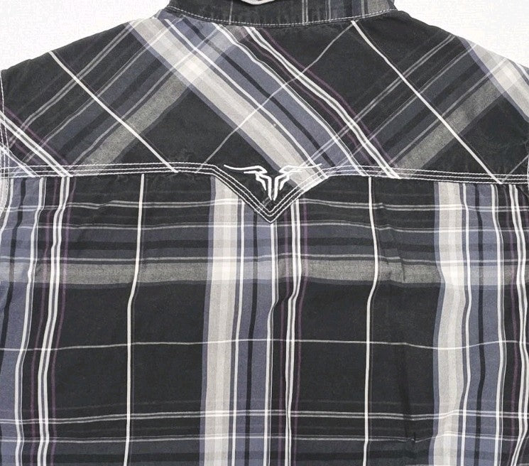 Bullzye Western Short Sleeve Shirt Boys Size 16