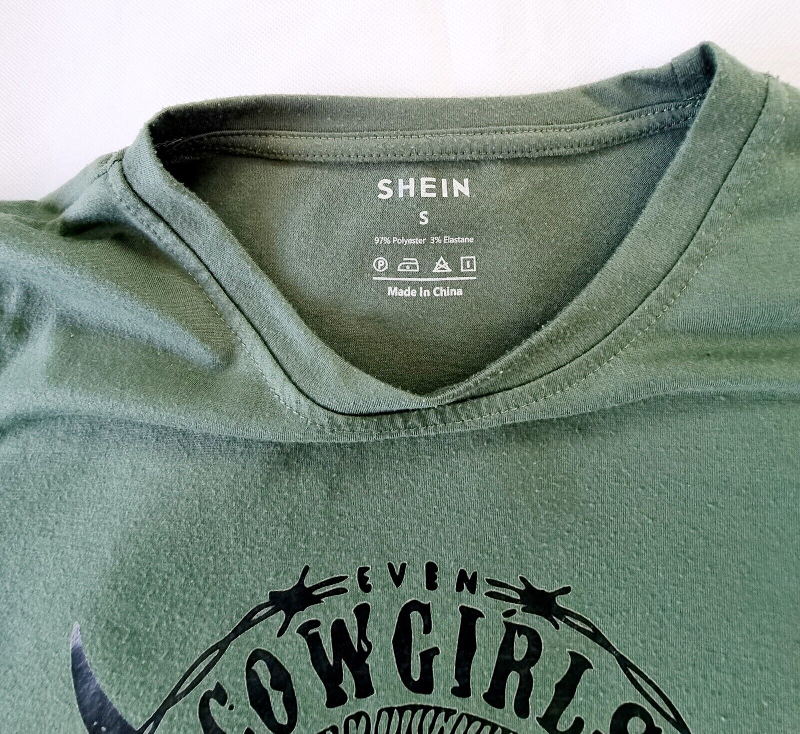 Shein Cowgirls Like a Little Rock & Roll Shirt Ladies Size Small
