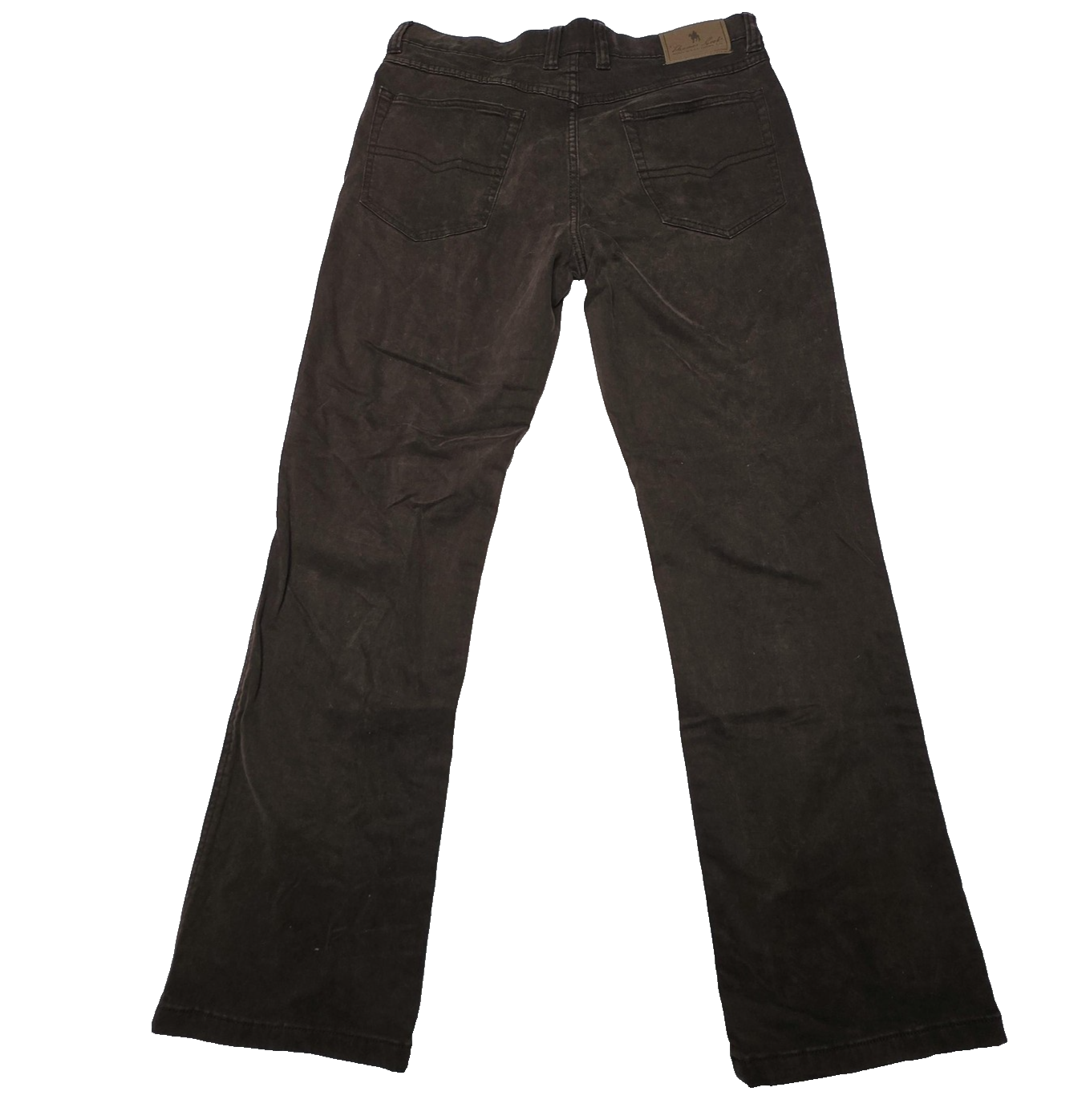 Thomas Cook Comfort Waist Jeans Mens 34x30 Brown Straight Regular Stretch Denim