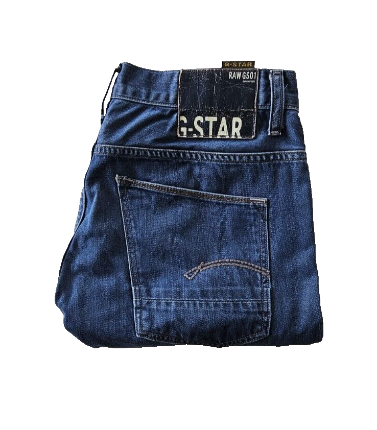 G-Star Yield Slim Button Fly Mens Denim Jeans Size 34 x 32