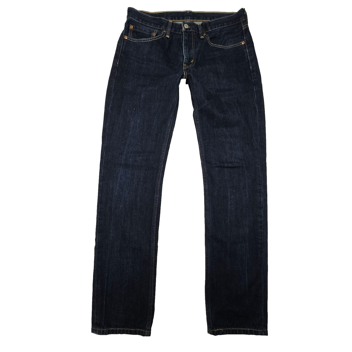Levis 511 Jeans Mens 31x32 Blue Dark Wash Slim Tapered Denim Zip Fly Logo