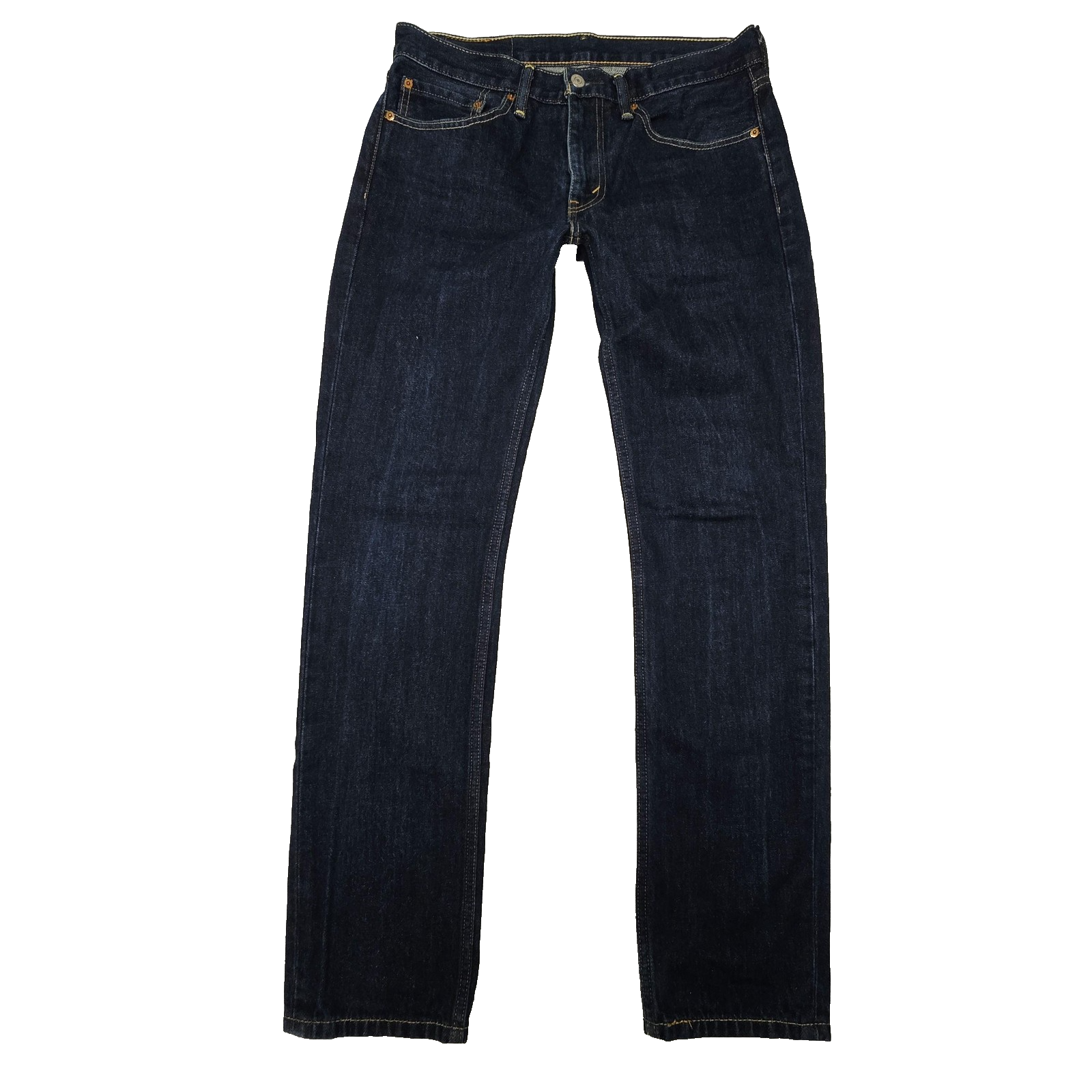 Levis 511 Jeans Mens 31x32 Blue Dark Wash Slim Tapered Denim Zip Fly Logo