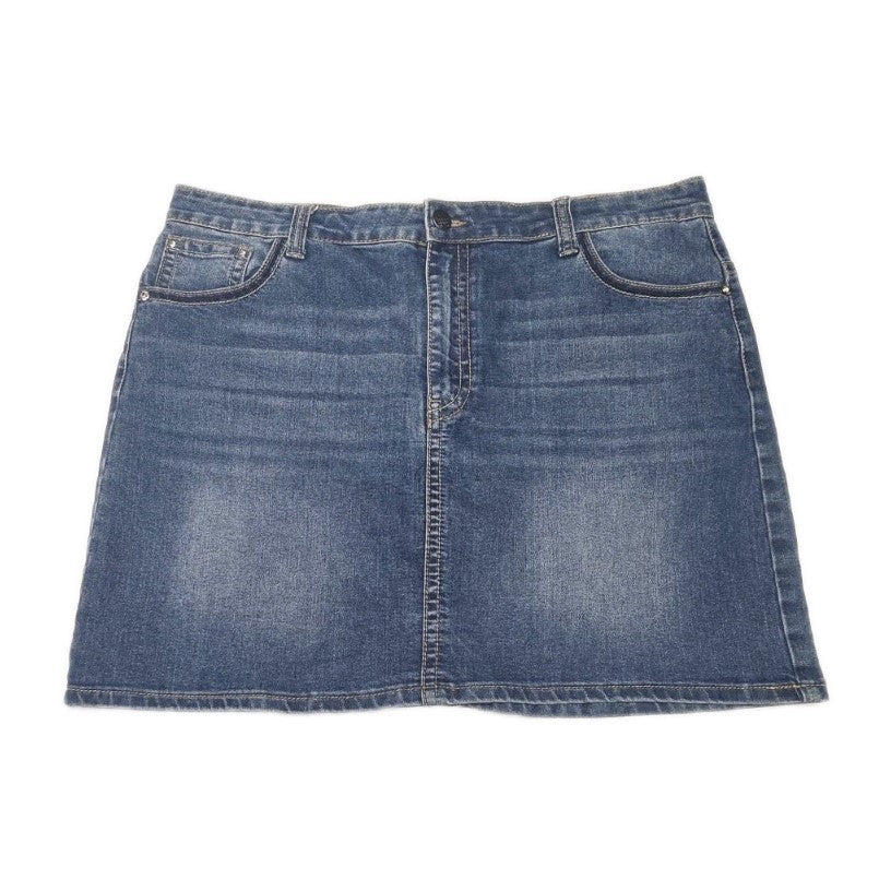 Pure Western Mini Soft Denim Skirt Ladies Size 16