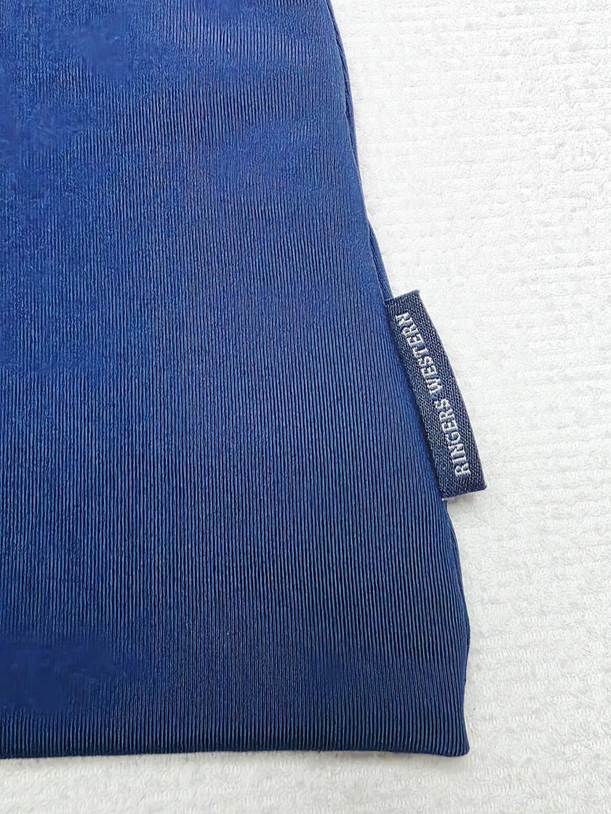 Ringers Western Tank Top Womens 16 Blue Nylon Elastane Square Neck Summer Casual
