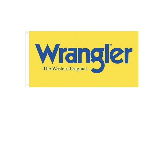 Wrangler Ute Logo Flag Yellow - 183cm