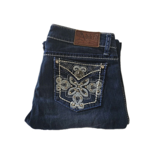 Adiktd Western Style Low Rise Bootcut Ladies Jeans Size 30" x 36"