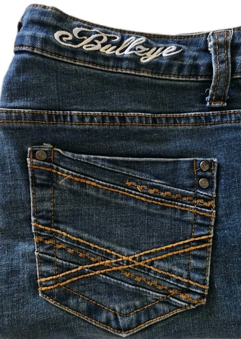 Bullzye Isabel Mid Rise Denim Shorts Ladies Size 16