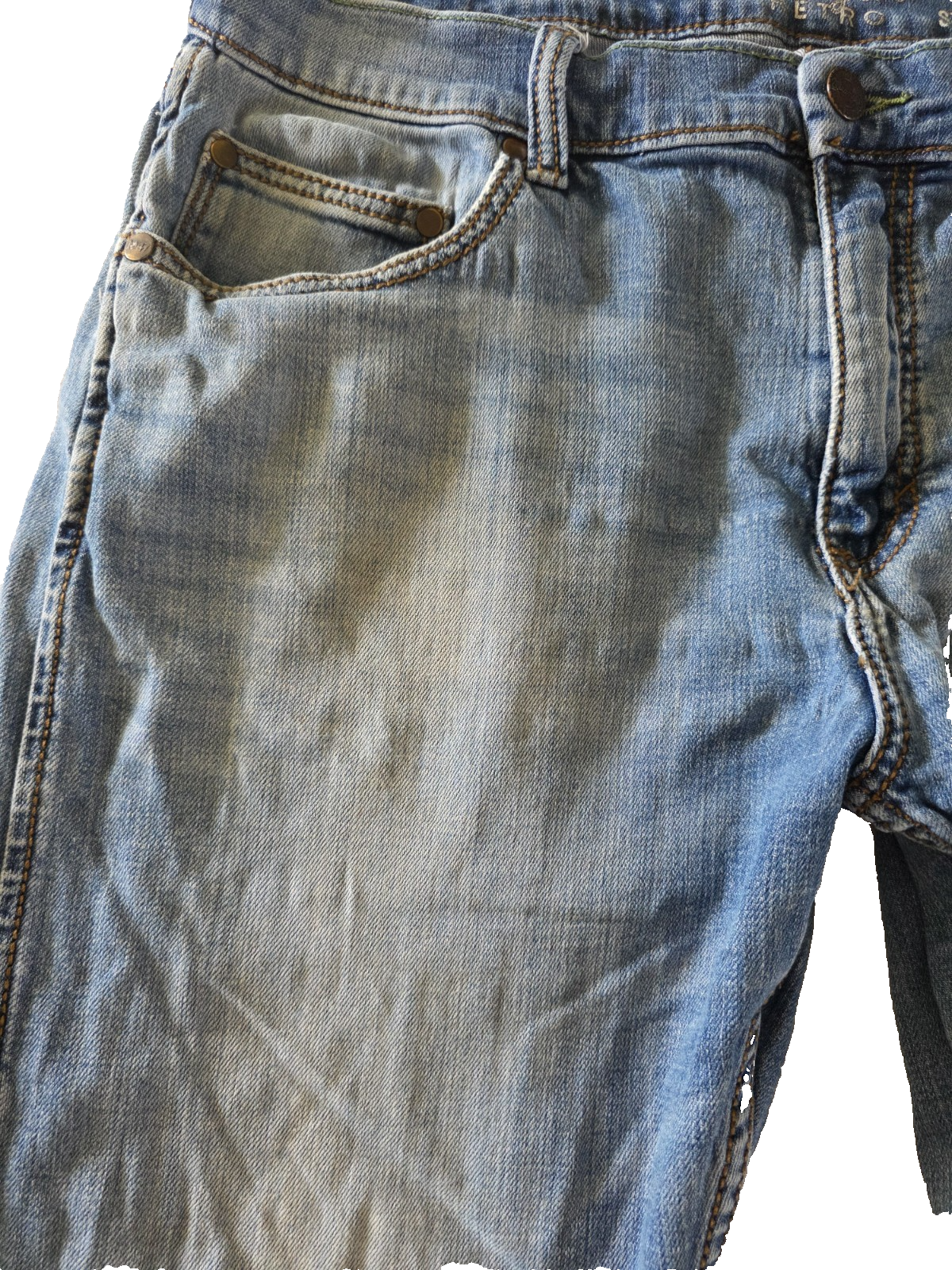 Wrangler Retro Slim Straight Jeans Mens Size 35 x 33