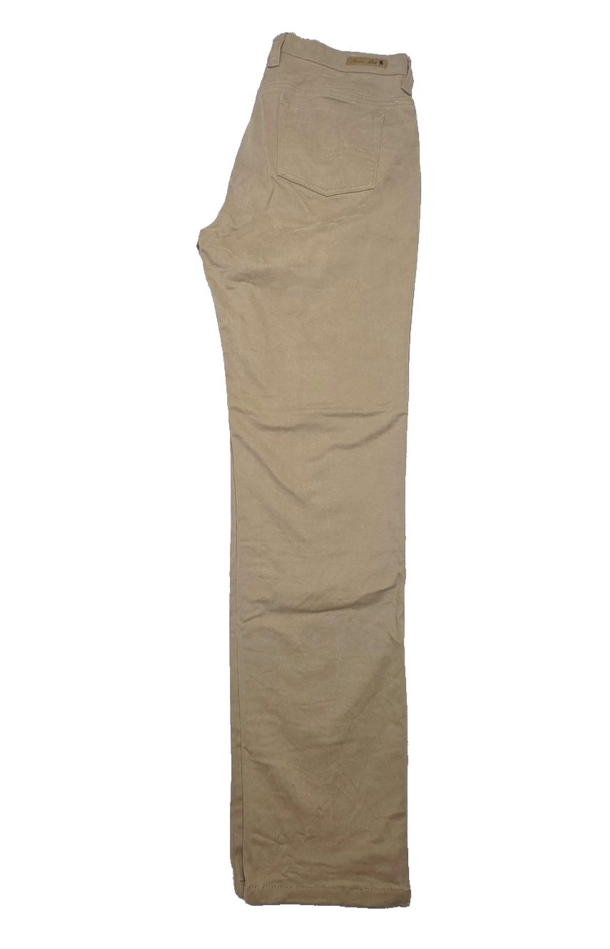 Thomas Cook Jeans Women's 14 L32 Beige Straight Stretch Denim Comfort Waistband