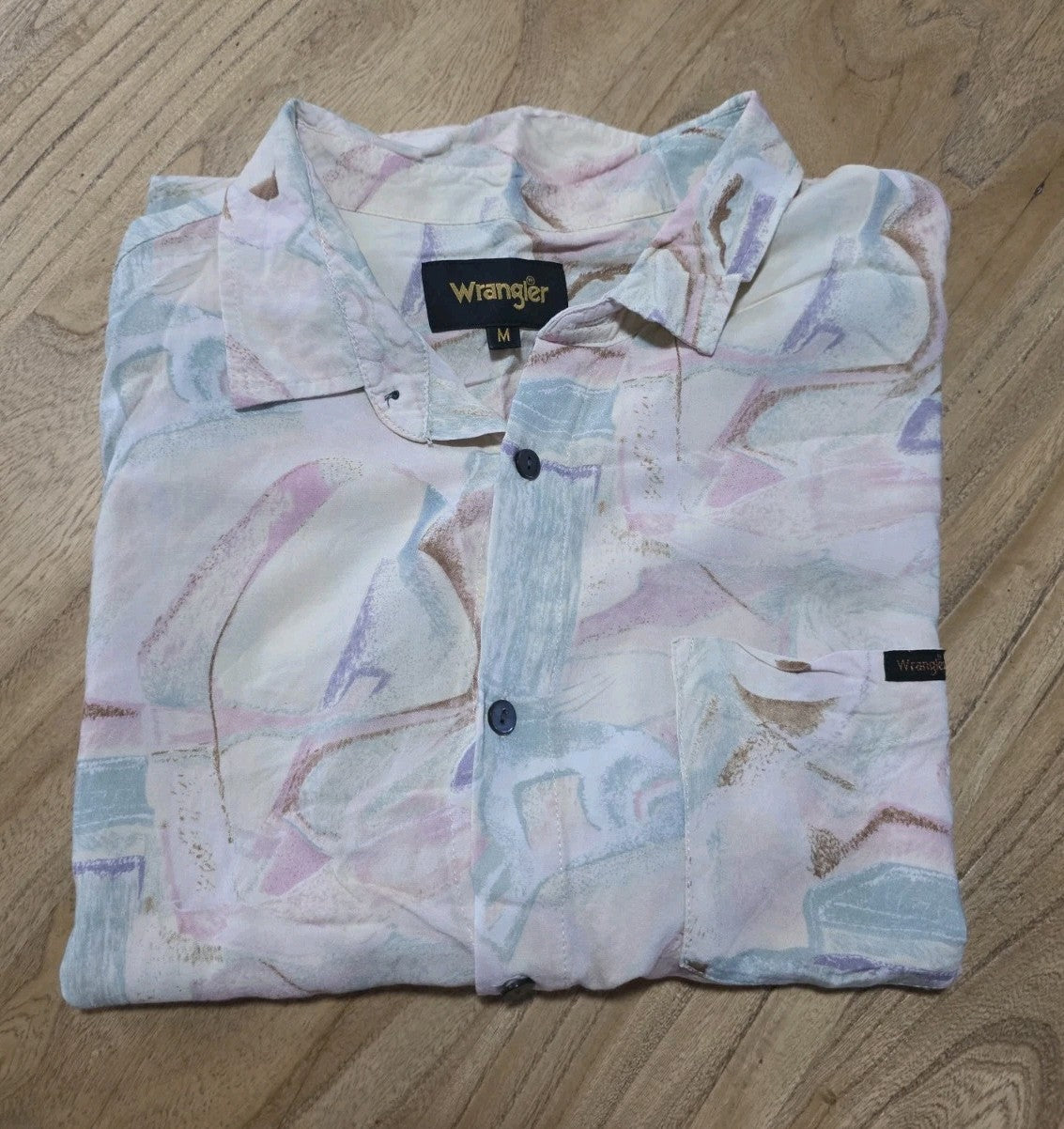 Wrangler Casual Short Sleeve Shirt Men's Size M