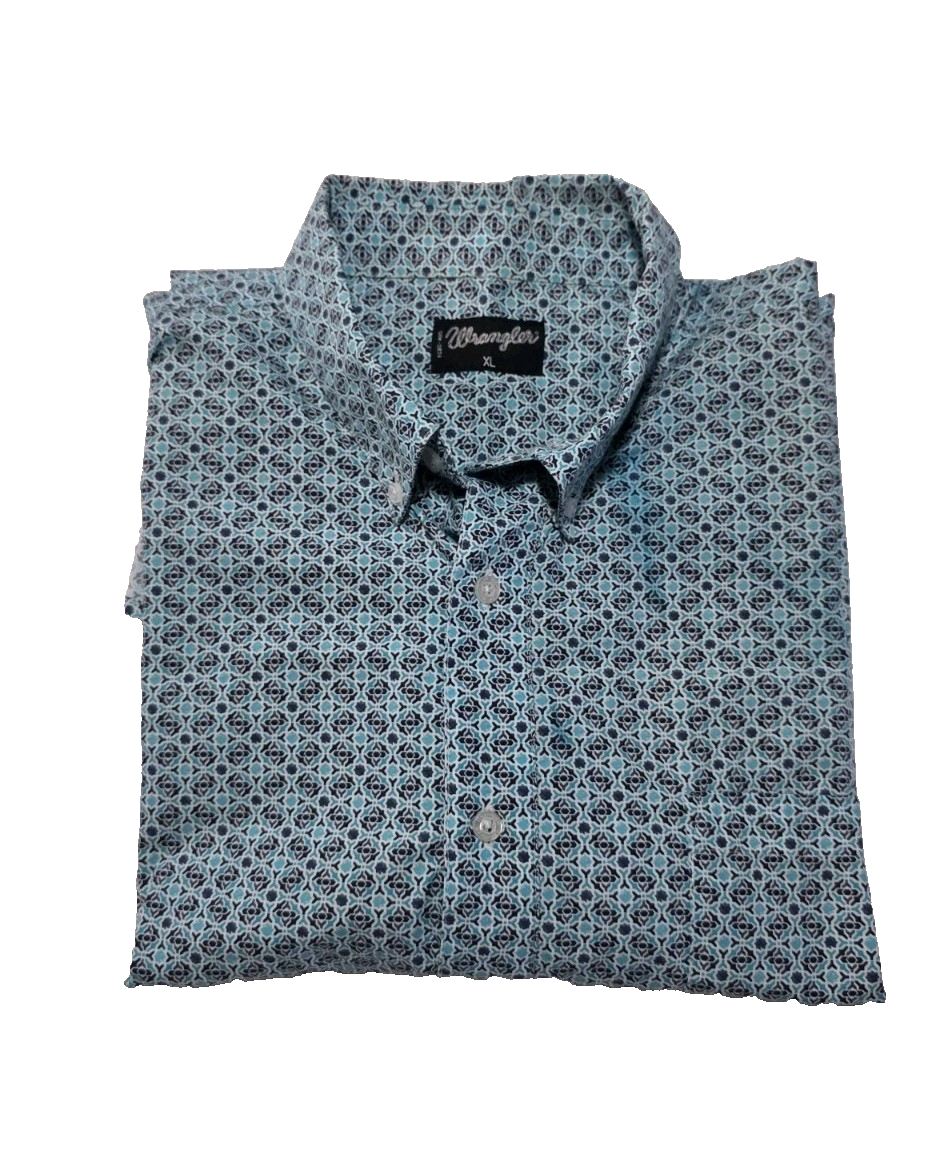Wrangler  Campdraft Long Sleeve Dress Shirt Men's Size XL
