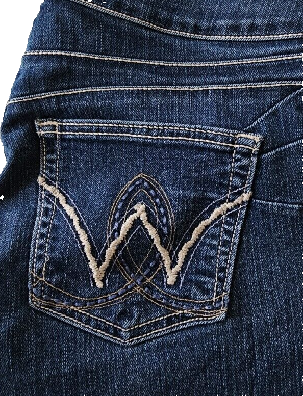 Wrangler Mid Rise Carolina Breakaway Boot Cut Jeans Ladies Size 11/12 x 36