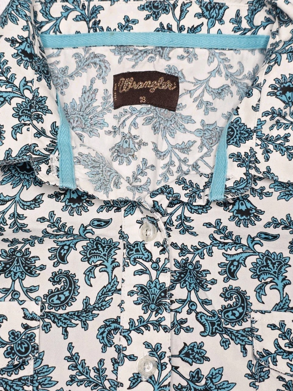 Wrangler Western Arena Long Sleeve Shirt ladies Size 18