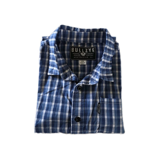Bullzye Western Short Sleeve Shirt Boys Size 14